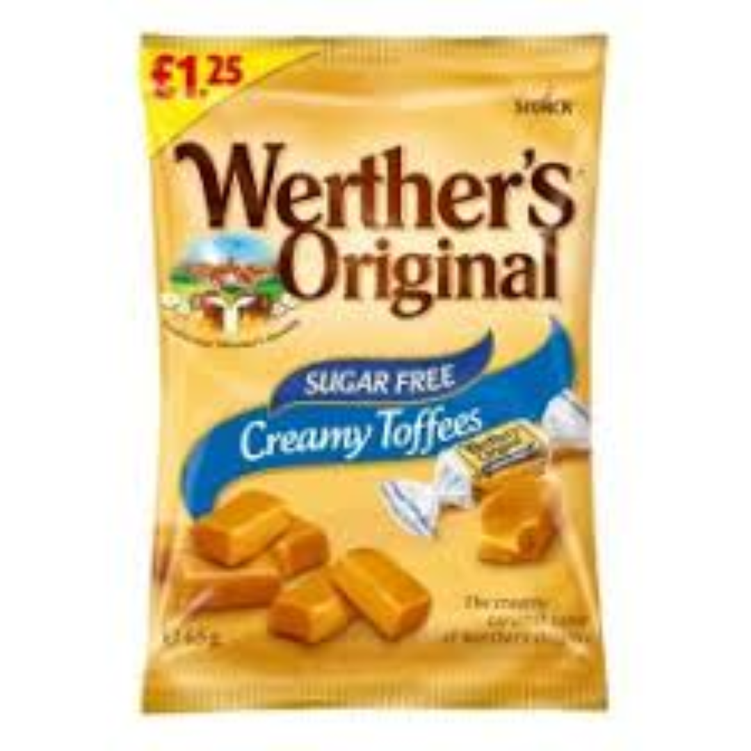 WERTHERS ORIGINAL CREAMY TOFFEES SF BAG 80G